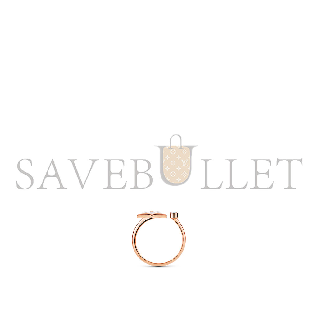 l**is v*t*n color blossom mini star rose gold, white mother-of-pearl and Di*m*nd ring q9s80a